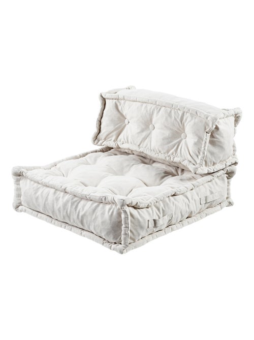 Coussin de sol dossier 95x40 cm blanc - Kiabi