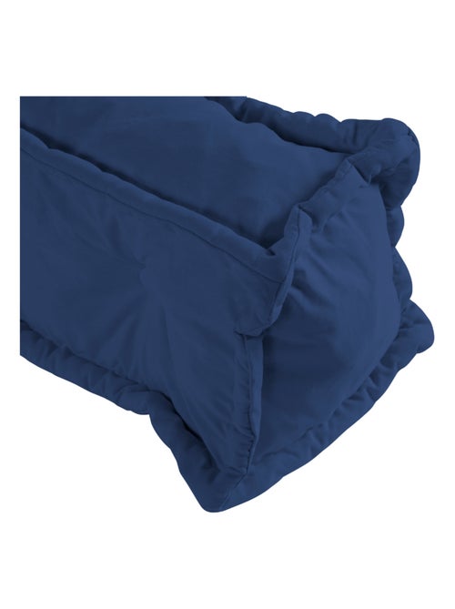 Coussin de sol dossier 95x40 cm bleu foncé - Kiabi