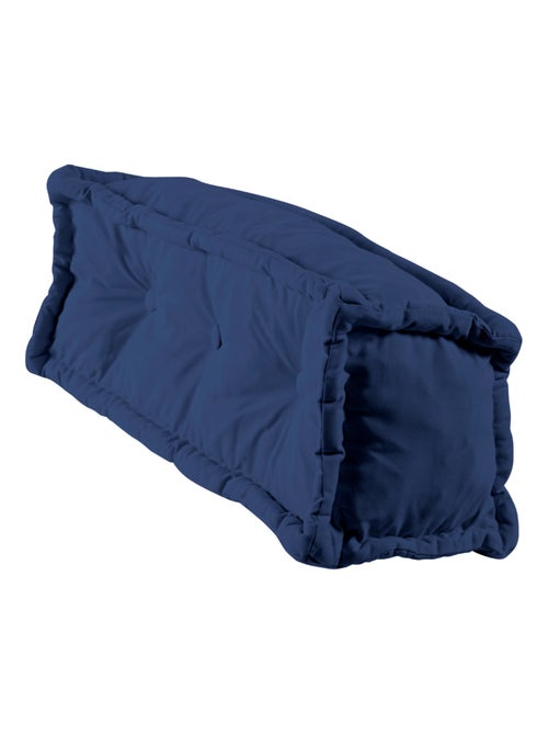 Coussin de sol dossier 95x40 cm bleu foncé - Kiabi