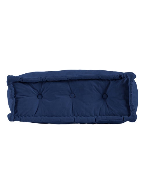 Coussin de sol dossier 95x40 cm bleu foncé - Kiabi