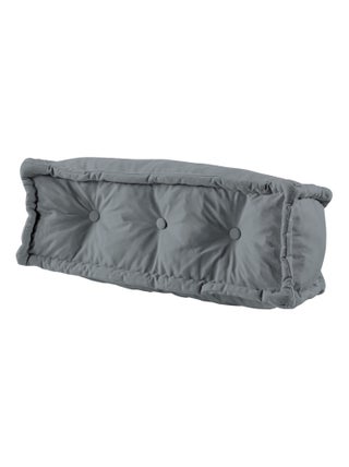 Coussin de sol dossier 95x40 cm gris clair