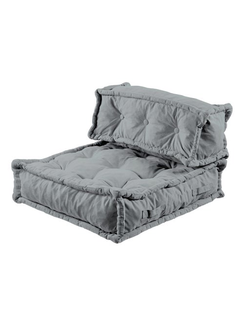 Coussin de sol dossier 95x40 cm gris clair - Kiabi