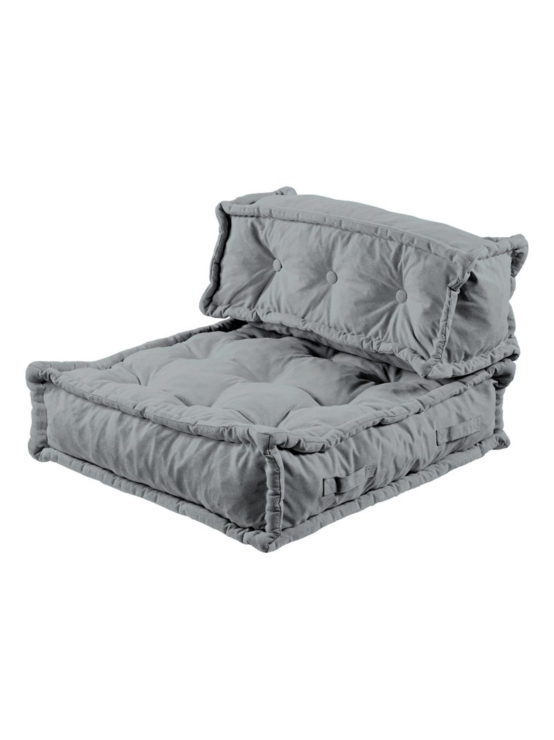 Coussin de sol dossier 95x40 cm gris clair Gris clair - Kiabi