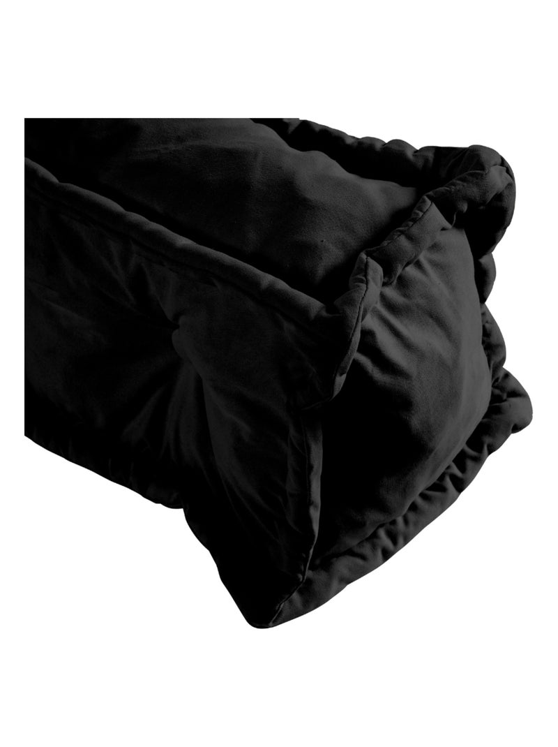 Coussin de sol dossier 95x40 cm noir Noir - Kiabi