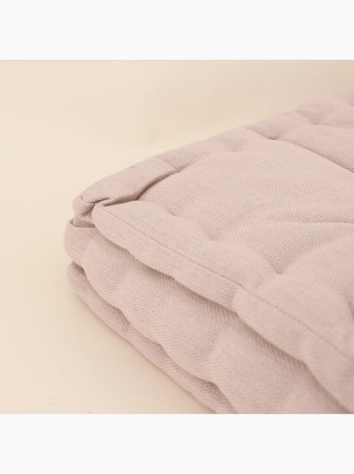 Coussin de sol effet lin déperlant & anti-uv beige 60x60cm - Kiabi Coussin de sol effet lin déperlant & anti-uv beige 60x60cm - Kiabi