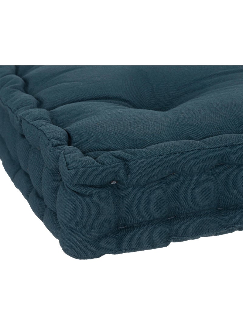 Coussin de sol en coton ANJALI Bleu foncé - Kiabi