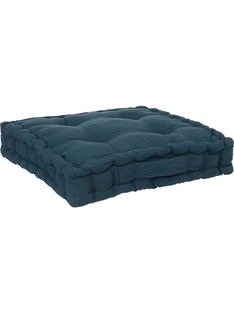 Coussin de sol en coton ANJALI Bleu foncé - Kiabi