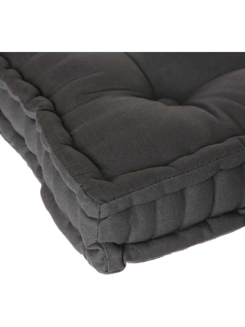Coussin de sol en coton ANJALI Gris foncé - Kiabi