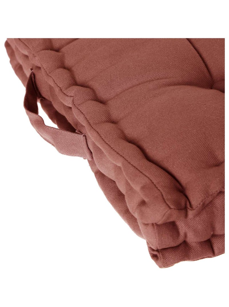 Coussin de sol en coton ANJALI Rouge - Kiabi
