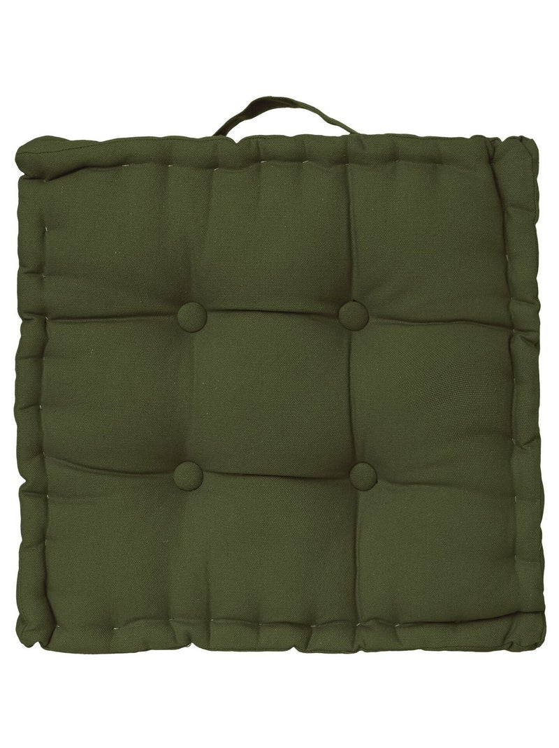 Coussin de sol en coton ANJALI Vert - Kiabi