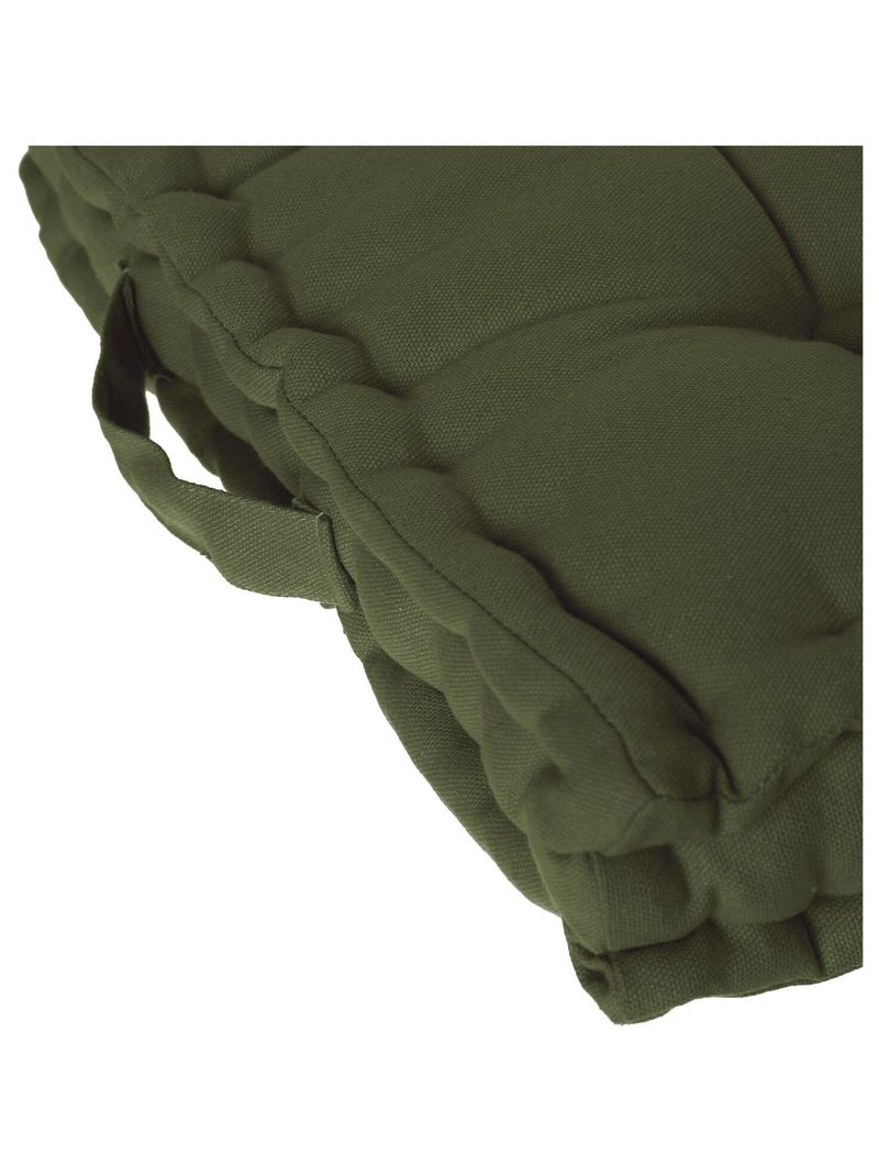 Coussin de sol en coton ANJALI Vert - Kiabi