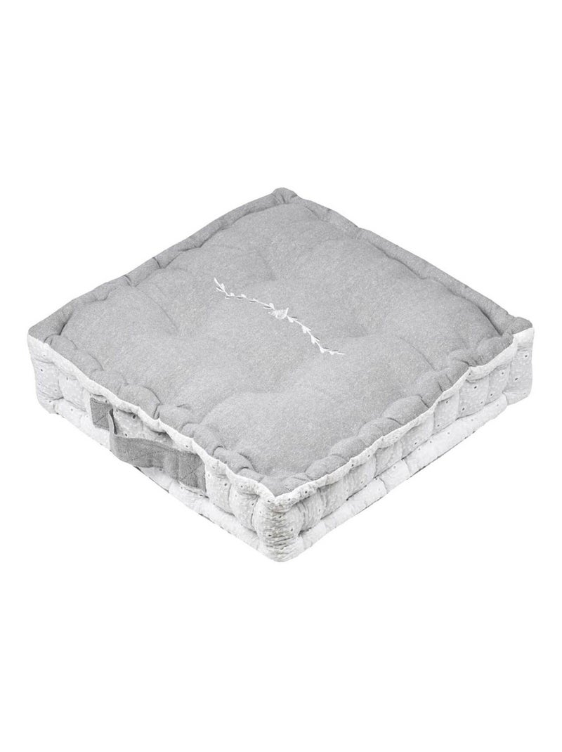 Coussin de sol en coton Candice 40 cm Gris - Kiabi