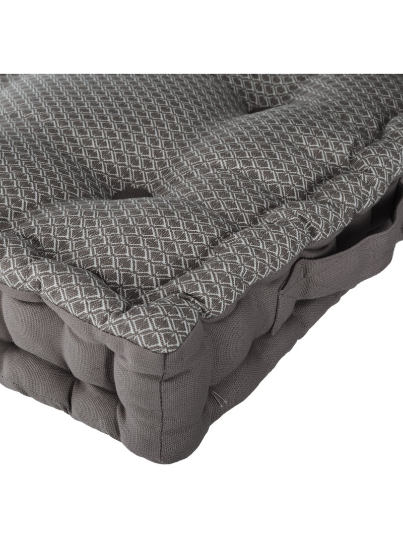 Coussin de sol en coton capitonné OTTO Gris - Kiabi