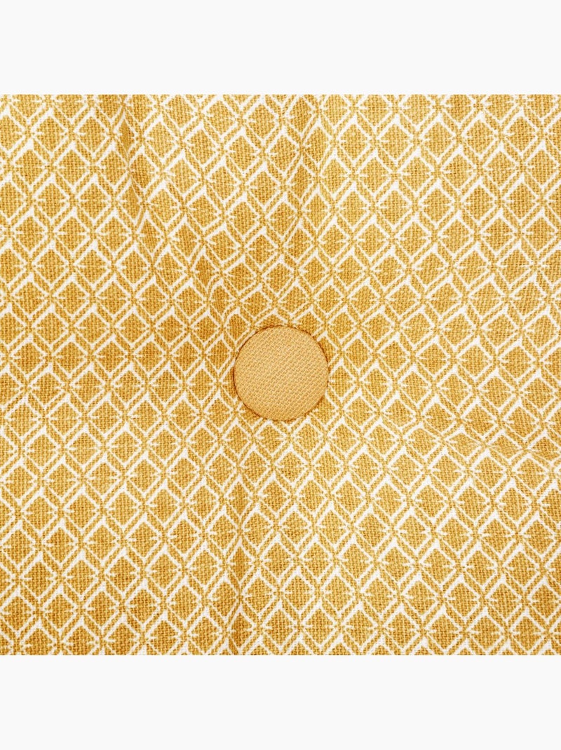 Coussin de sol en coton capitonné OTTO Jaune - Kiabi