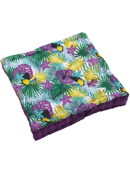 Coussin de sol en coton matelassé Toucan 60cm - Kiabi Coussin de sol en coton matelassé Toucan 60cm - Kiabi