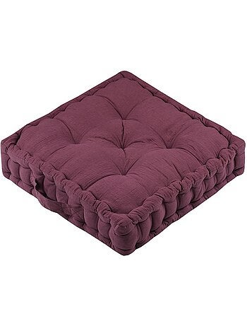 Coussin de sol en gaze de coton Pop color