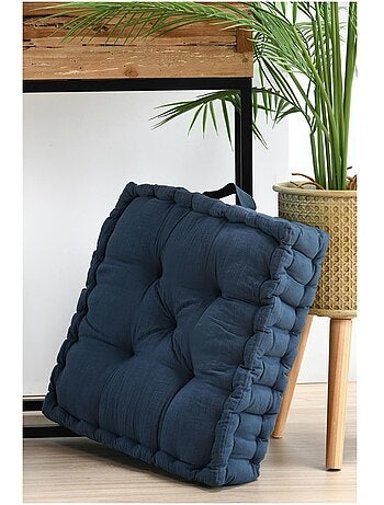 Coussin de sol en gaze de coton Pop color