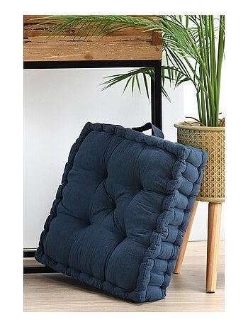 Coussin de sol en gaze de coton Pop color