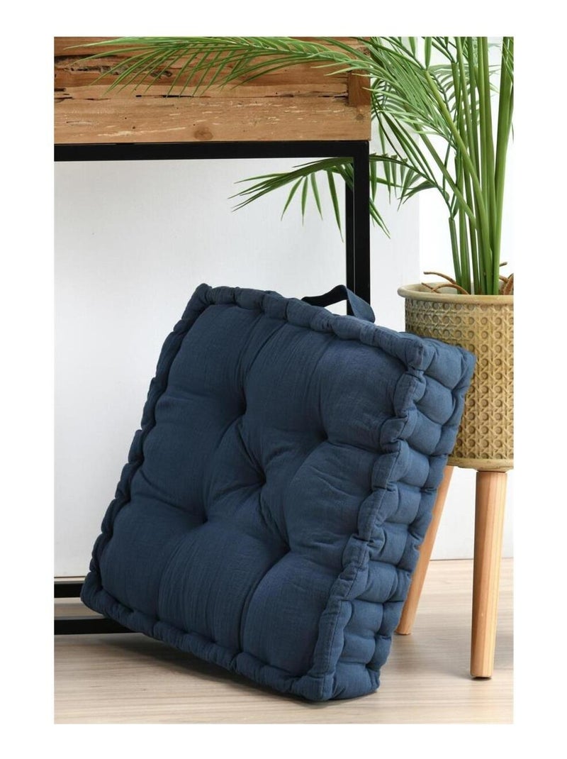 Coussin de sol en gaze de coton Pop color Violet - Kiabi