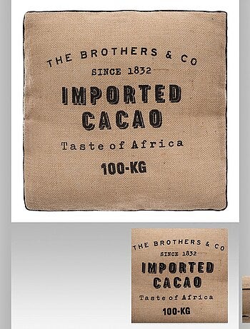 Coussin de sol en jute