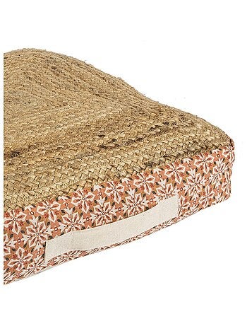 Coussin de sol en jute et coton SOUK 'Deko&co'