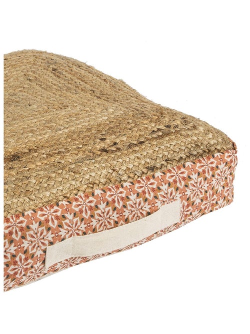 Coussin de sol en jute et coton SOUK 'Deko&co' - Kiabi