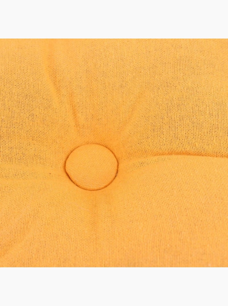 Coussin de sol en tissu jaune 40x40cm Jaune - Kiabi