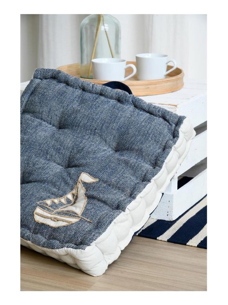 Coussin de sol Escale marine Bleu - Kiabi