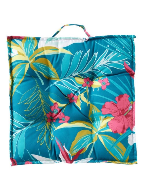 Coussin de sol extérieur carré imprimé PARADISE - Kiabi
