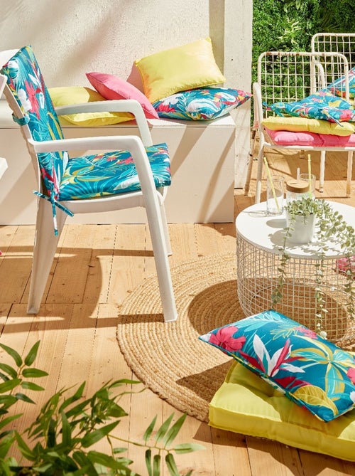 Coussin de sol extérieur carré uni PARADISE - Kiabi