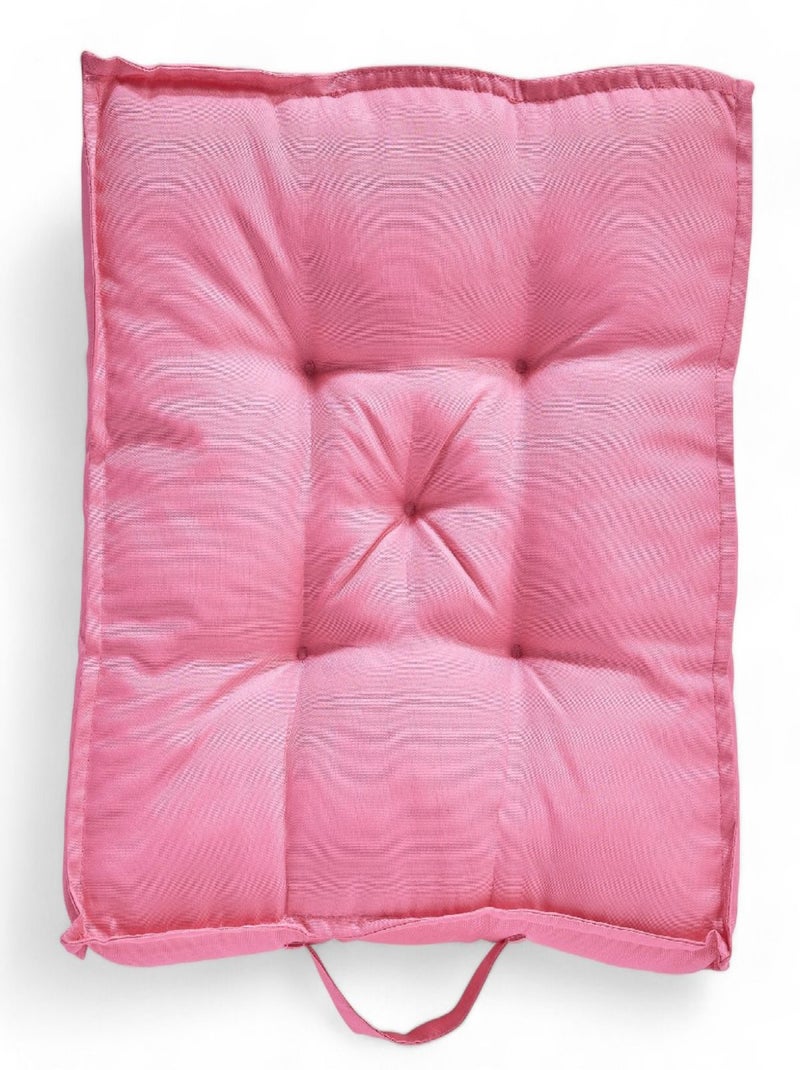 Coussin de sol extérieur carré uni PARADISE Rose - Kiabi