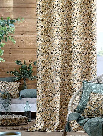 Coussin de sol fleuri coton 40 cm