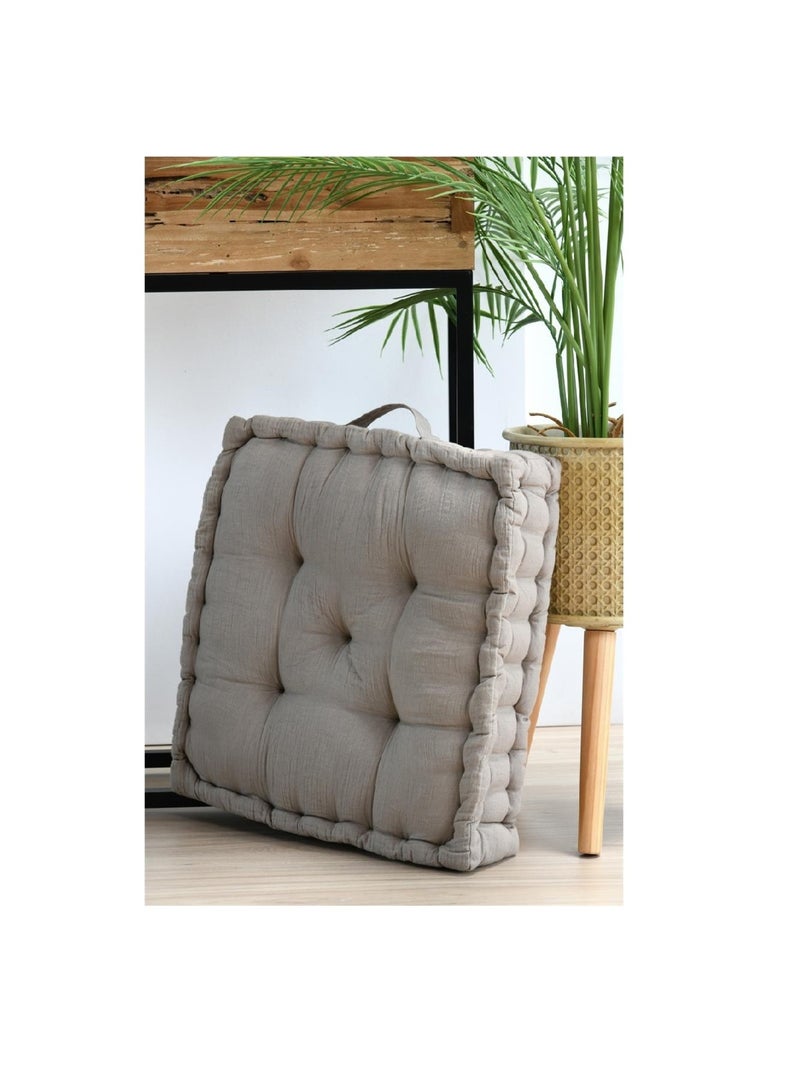 Coussin de sol gaze de coton Pop colors Beige - Kiabi