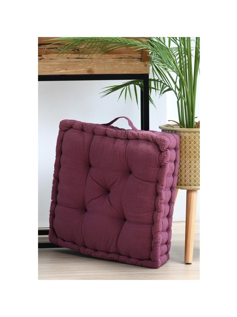 Coussin de sol gaze de coton Pop colors Violet - Kiabi