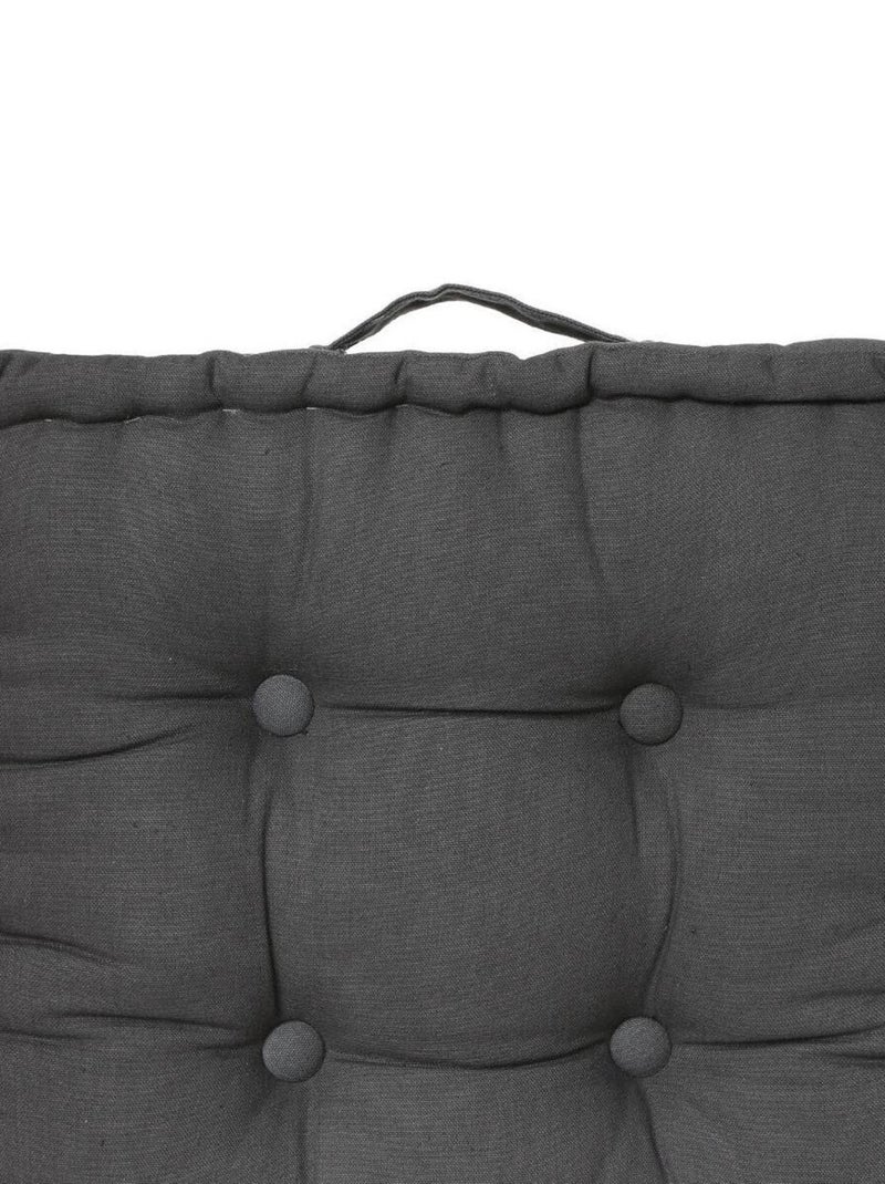 Coussin de sol gris foncé 40x40x8cm Gris - Kiabi