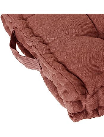 Coussin de sol 40 x 40 cm Horizon uni taupe