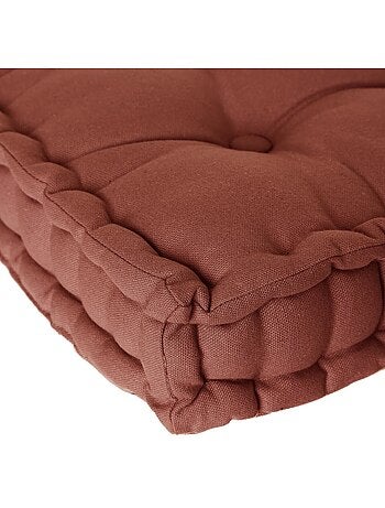 Coussin de sol 40 x 40 cm Horizon uni taupe