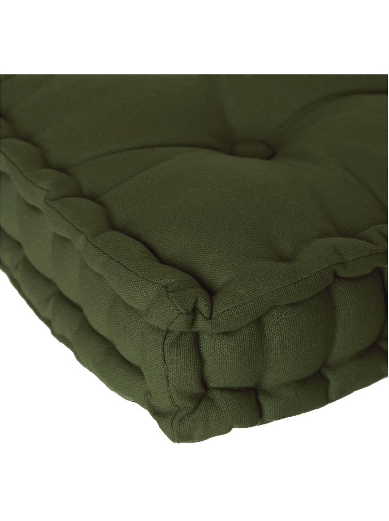 Coussin de sol Horizon uni Kaki - Kiabi