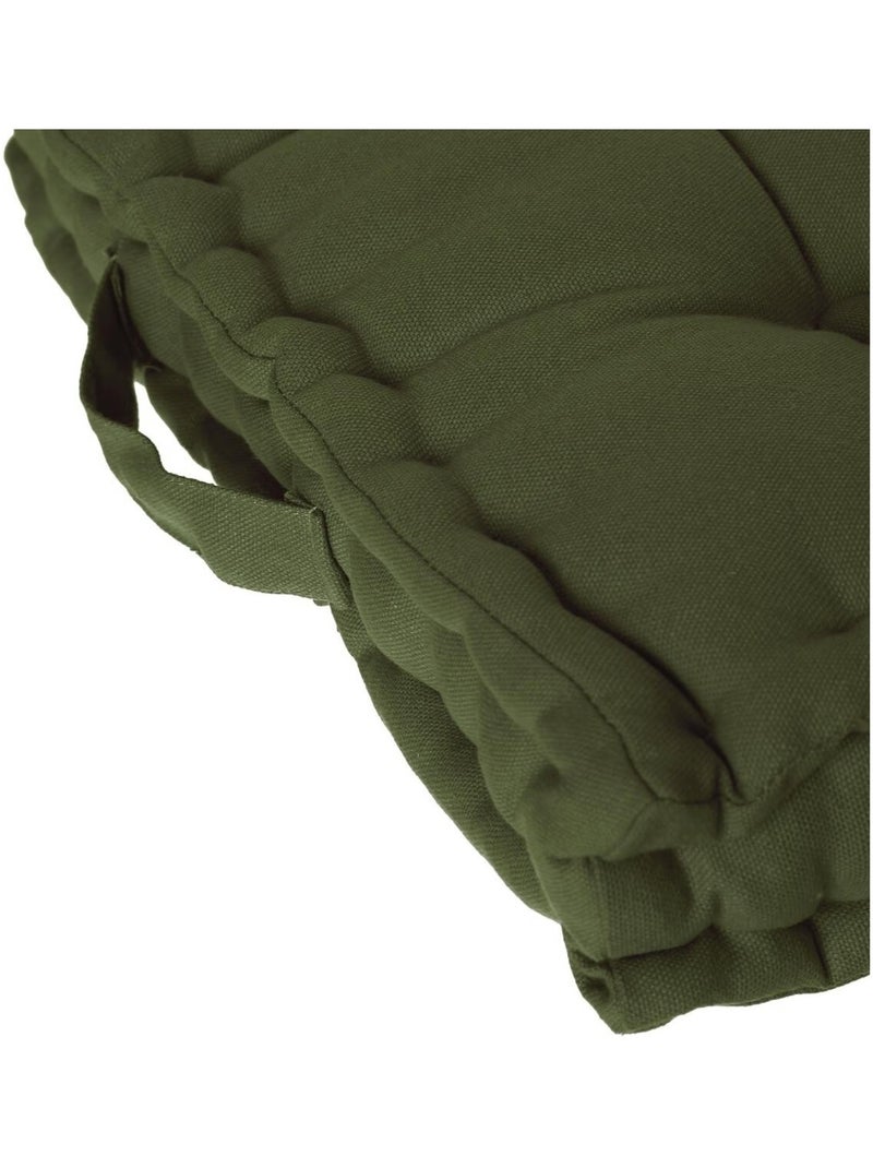 Coussin de sol Horizon uni Kaki - Kiabi