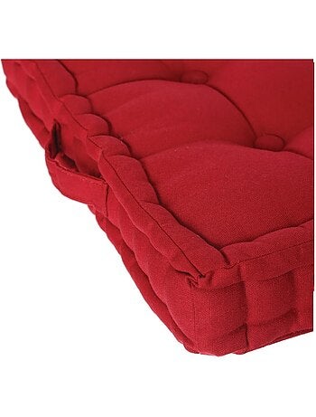 Coussin de sol 40 x 40 cm Horizon uni taupe