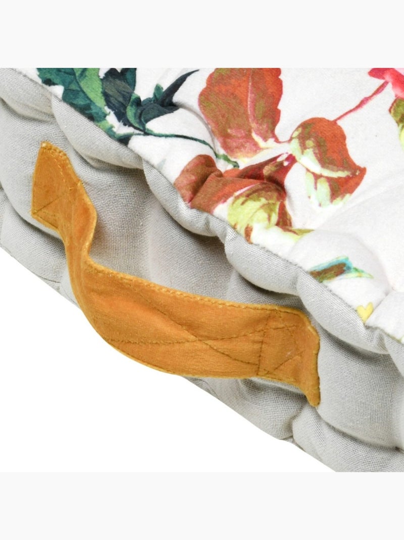 Coussin de sol imprimé à fleurs 45x45x10cm Multicolore - Kiabi