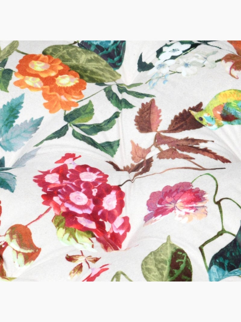 Coussin de sol imprimé à fleurs 45x45x10cm Multicolore - Kiabi