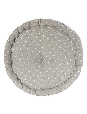 Coussin de sol imprimé a pois coton CHARME