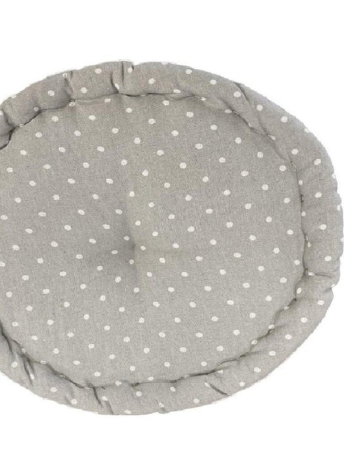 Coussin de sol imprimé a pois coton CHARME - Kiabi