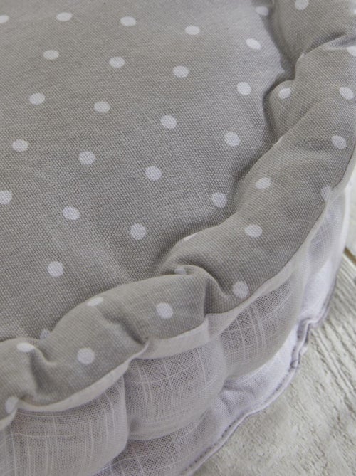 Coussin de sol imprimé a pois coton CHARME - Kiabi