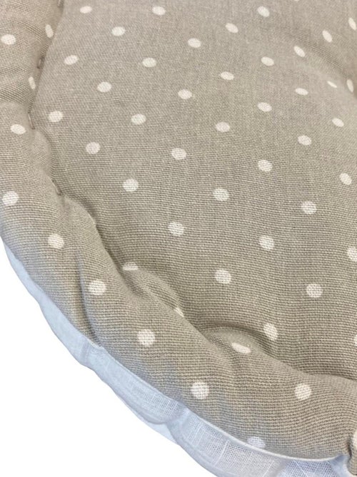 Coussin de sol imprimé a pois coton CHARME - Kiabi