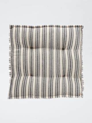 Coussin de sol imprimé rayé