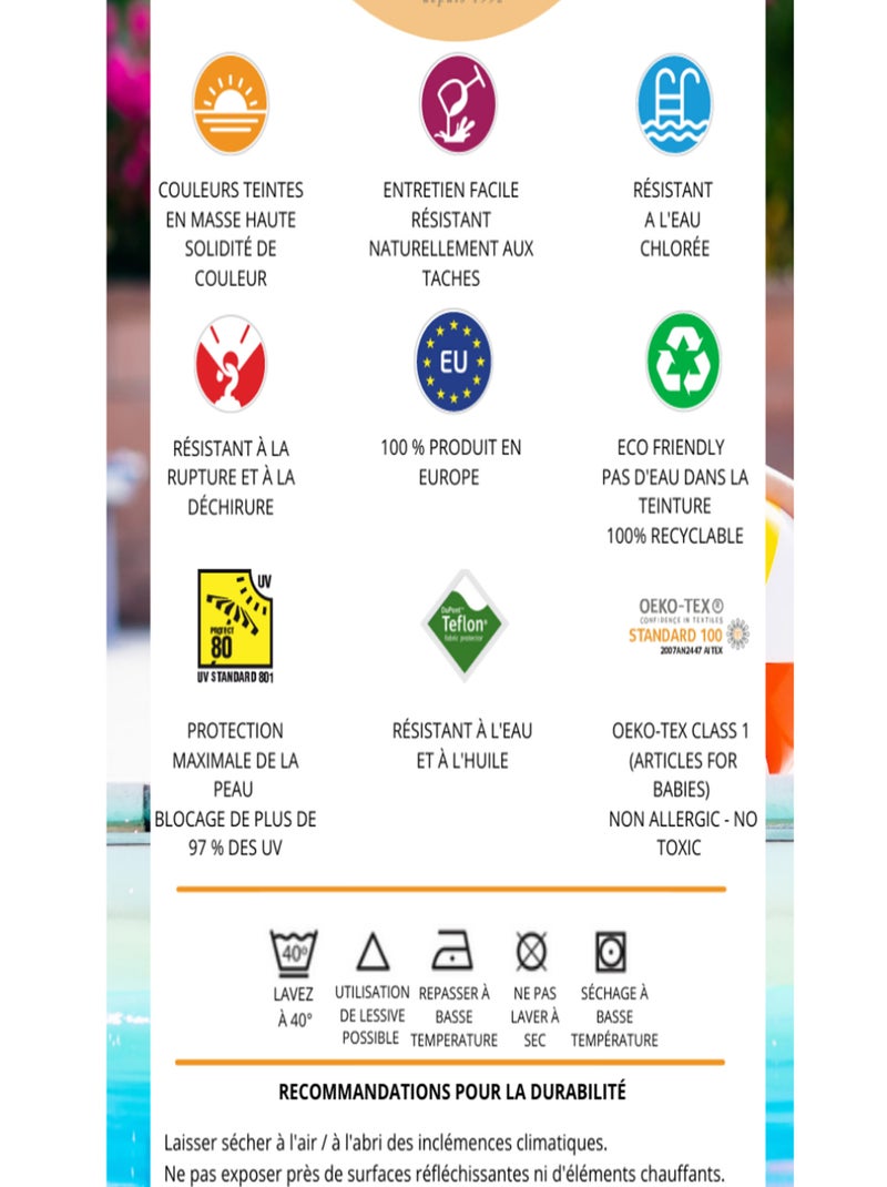 Coussin de sol inter / exter Bordeaux - Kiabi