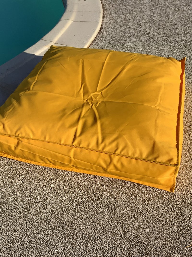 Coussin de sol inter / exter Jaune - Kiabi