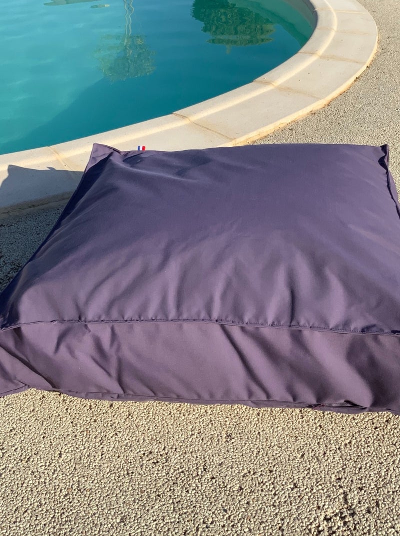 Coussin de sol inter / exter Violet aubergine - Kiabi